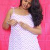 Vani short kurti with shoulder tie strap