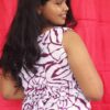 Maya crop top with  tie strap in back