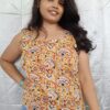 Shyla, Bold & Beautiful top, with statement front & back