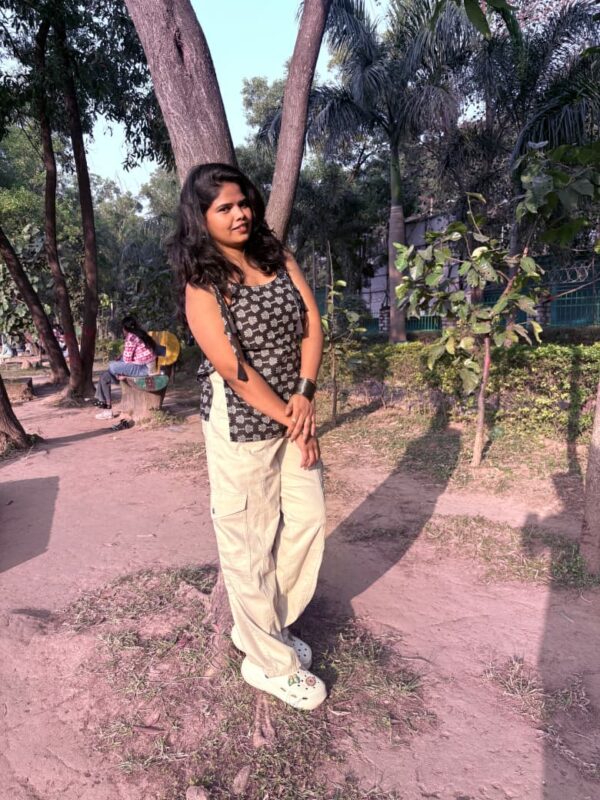 Sanaya shoulder tie strap short kurti